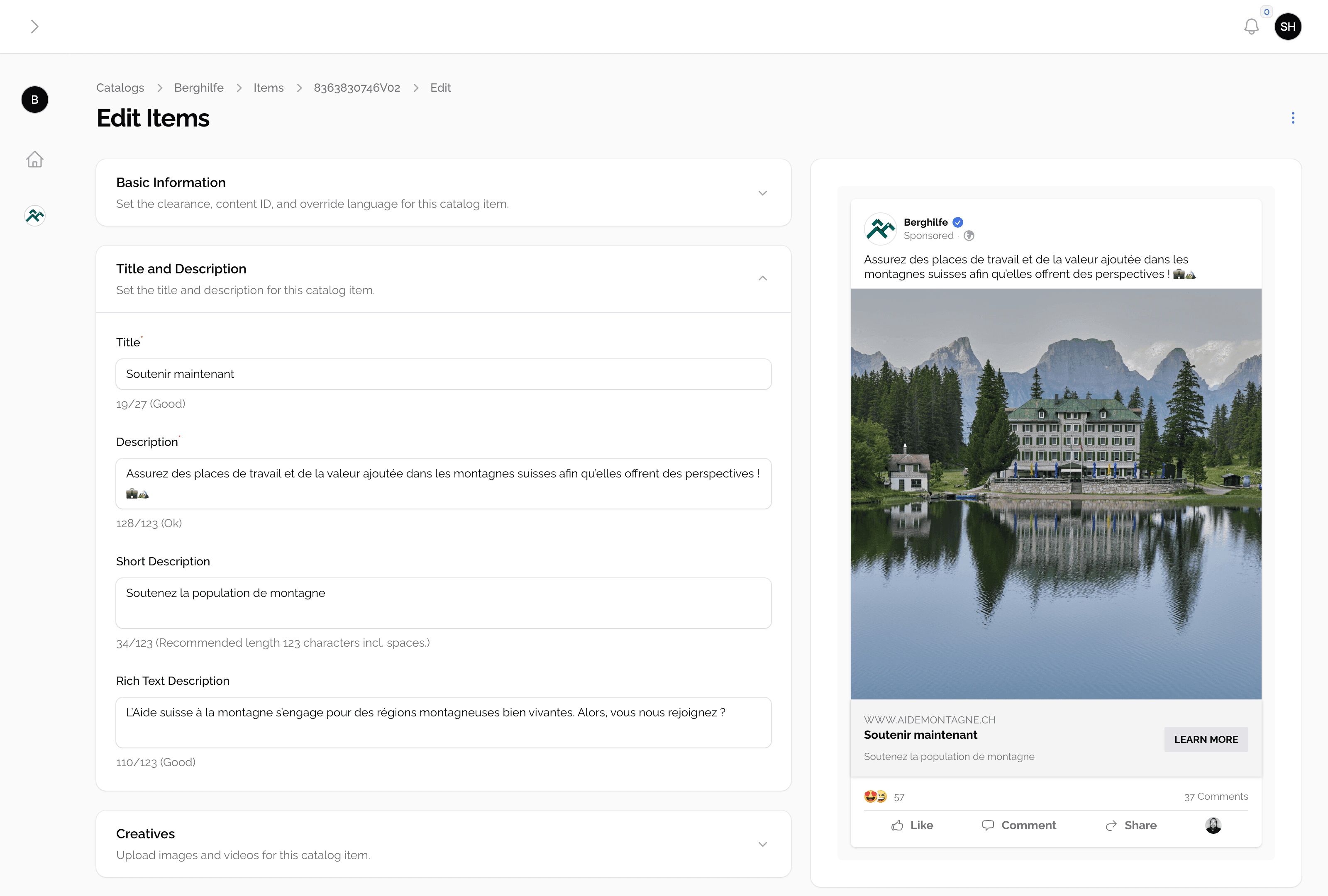 Screenshot of Feed Away AI